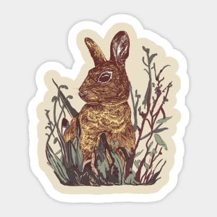 Foliage Bunny Sticker